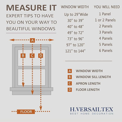 H.VERSAILTEX Blackout Patio Curtains 100 x 96 Inches for Sliding Door Extral Wide Blackout Curtain Panels Thermal Insulated Room Divider - Grommet Top, 8' Tall by 8.5' Wide - Ivory/Cream