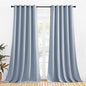 NICETOWN Bedroom Curtains Blackout Drapery Panels, 2 Panels, 70 x 108 inches, Vintage Blue, Three Pass Microfiber Thermal Insulated Solid Ring Top Blackout Window Curtains/Drapes