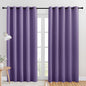 NICETOWN Blackout Draperies Curtains for Kids Room, Lilac Purple, Set of 2, 70 by 84 inches, Window Treatment Thermal Insulated Solid Grommet Blackout Drape Panels for Bedroom