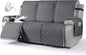 VANSOFY Waterproof Recliner Couch Covers, Sofa Covers 1-Piece Washable Reclining Sofa Cover Non-Slip Furniture Protector with Elastic Straps Pocket for Dogs, Pets(Dark Gray,3 Seater)