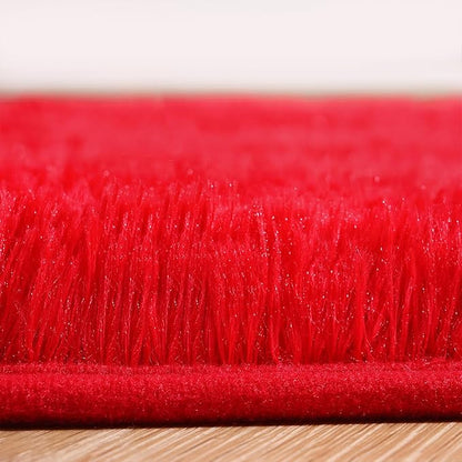 Amearea Premium Soft Fluffy Rug Modern Shag Carpet, 9x12 Feet, Fuzzy Shaggy Rugs for Bedroom Living Room Teen Apartment Decor, Comfortable Indoor Furry Dorm Carpets, Red