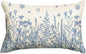 AVOIN colorlife Wildflowers Spring Summer Blue Throw Pillow Cover, 12 x 20 Inch Floral Cushion Case Decoration for Home Sofa Couch