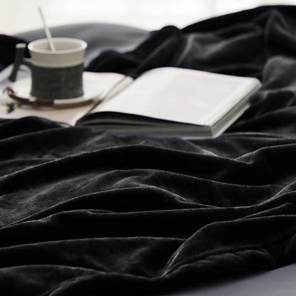 Bedsure GentleSoft Fleece Bed Blankets Large Size Black - Soft Lightweight Fuzzy Cozy Luxury Oversized King Blanket Microfiber, Room Home Decor Gifts for Women and Men, 120x120 inches