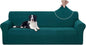 U-NICE HOME 4 Seater Stretch Couch Cover Sofa Cover Washable Sofa Slipcover Furniture Protector for 3 Cushion Couch Sofa Pet Friendly, Blue