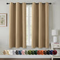 MIULEE Taupe Brown Blackout Curtains for Bedroom Living Room 54 Inches Long 2 Panels, Thermal Insulated Room Darkening Drapes Solid Grommet Noise Reduction Light Blocking Window Treatments 40x54 Inch