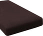 H.VERSAILTEX Super Stretch Individual Chaise Cover Sectional Couch Covers for L Shaped Sofa Both Left/Right Featuring Thick Jacquard Textured Twill Fabric (1 Piece Chaise Cover Large, Chocolate)