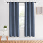 NICETOWN Blackout Curtains for Bedroom, Stone Blue, 34" Wide by 70" Long, Home Decoration Thermal Insulated Noise Reducing Curtains & Drapes for Boys Room, Privacy Panels