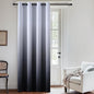 SimpleHome Ombre Room Darkening Curtains for Boys Bedroom, Gradient Grey White to Black Light Blocking Thermal Insulated Grommet Window Curtain for Living Room,1 Panel, 52x84 inches