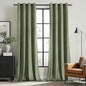 MIULEE Velvet Curtains Sage Green Elegant Grommet Curtains Thermal Insulated Soundproof Room Darkening Curtains/Drapes for Classical Living Room Bedroom Decor 52 x 72 Inch Set of 2