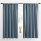 NICETOWN Blackout Curtains for Living Curtains, Smoky Blue, Set of 2, 52 by 63 Inch, Window Treatment Blackout Curtain Panels, Home Decor Thermal Insulated Solid Drapes for Bedroom