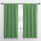 NICETOWN Bedroom Curtains Blackout Draperies, Froest Green, 1 Pair, 34-inch W x 63-inch L, Home Decorations Thermal Insulated Solid Pole Top Blackout Drapes for Living Room