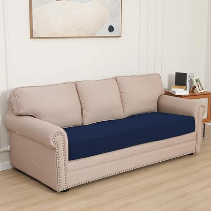 Easy-Going Stretch Cushion Cover Sofa Cushion Furniture Protector Sofa Seat Sofa slipcover Sofa Cover Soft Flexibility with Elastic Bottom(Sofa Cushion, Navy)