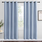 NICETOWN Vintage Blue Blackout Curtains 78 inches Length for Living Room, 2 Panels, 55" Wide, Thermal Insulated Decoration Drapes for Bedroom Window
