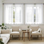 MIULEE White Sheer Curtains 63 Inches Long, 4 Panels Set, Light Filtering Rod Pocket Voile Drapes for Living Room and Bedroom, Airy Soft Fabric Window Treatments, 42 x 63 Inches
