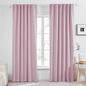 Deconovo Blackout Curtains Insulated Thermal Blackout Blinds Rod Pocket and Back Tab Curtains Room Darkening Curtains for Nursery 52Wx84L Inch Lavender 2 Panels
