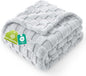 Utopia Bedding Cool Grey Checkered Fleece Twin Blanket for Couch or Bed, Soft Plush Cozy Blanket for Women and Men, Ultra Comfy Travel-Friendly Bed Throws for Relaxation, 60x80 Inches