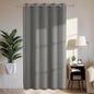 Joydeco Blackout Patio Sliding Door Curtains 84 Inches Long, Grommet Privacy Room Divider Curtains, Extra Wide Thermal Blackout Drapes for Bedroom Living Room (Light Grey, 70Wx84L, 1 Panel)