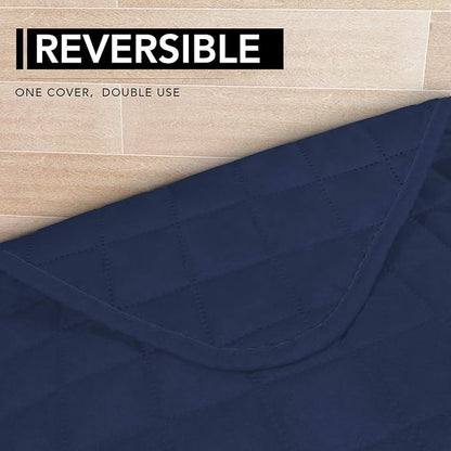 Easy-Going Sectional Couch Covers for Dogs L Shape Sofa Cover Reversible Sofa Slipcover Chaise Lounge Cover Furniture Protector Cover for Pets Dog Cat (42 x 52 inches, Navy/Navy)