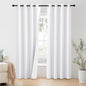 NICETOWN 100% Blackout Window Curtain Panels 86 inch Length for Living Room, Set of 2, Snow White, 55 inches Wide, Thermal Insulated Drapes