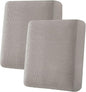 H.VERSAILTEX Super Stretch Individual Seat Cushion Covers Sofa Covers Couch Cushion Covers Slipcover Sets Thick Jacquard Textured Twill Fabric (2 Piece Medium Sofa Cushion Covers, Taupe)