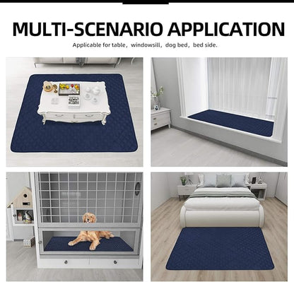 Easy-Going Sectional Couch Covers for Dogs L Shape Sofa Cover Reversible Sofa Slipcover Chaise Lounge Cover Furniture Protector Cover for Pets Dog Cat (42 x 52 inches, Navy/Navy)