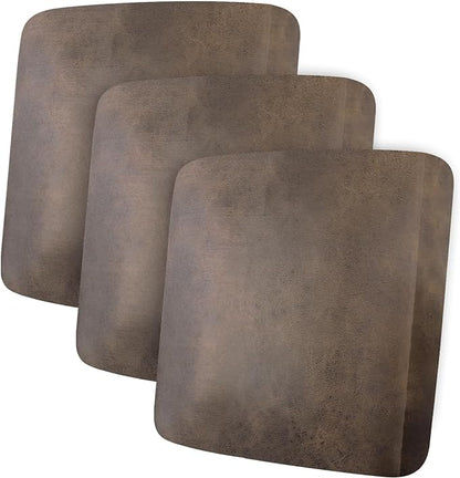 Leather Look Couch Cushion Covers Sofa Seat Slipcovers Sets Couches Furniture Protector for Sectional Armchair Loveseat Pets Kids Stretch Spandex Fabric (3 Cushion XL Sofa, Light Brown)