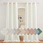 NICETOWN Linen Off White Window Curtains 84 inches Long, Grommet Thick Linen Blend Window Treatments Privacy Assured with Light Filtering for Bedroom/Living Room, W42 x L84