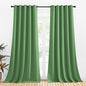 NICETOWN Blackout Curtain Panels for Bedroom, 2 Panels, W70 x L95-inch, Forest Green, Thermal Insulated Grommet Top Blackout Draperies and Drapes for Basement