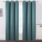 LEMOMO Sea Teal Thermal Blackout Curtains/42 x 84 Inch/Set of 2 Panels Room Darkening Curtains for Bedroom