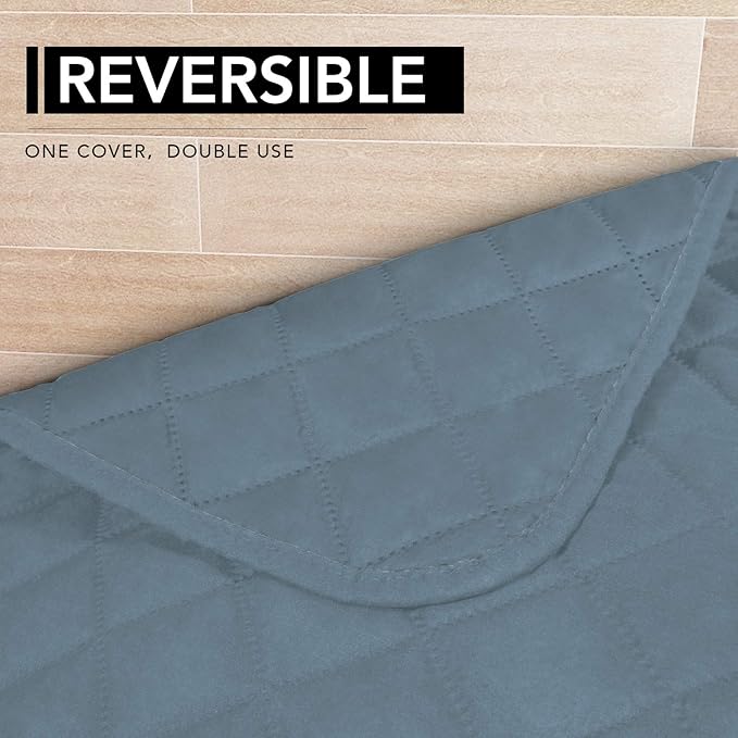 Easy-Going Sectional Couch Covers for Dogs L Shape Sofa Cover Reversible Sofa Slipcover Chaise Lounge Cover Furniture Protector Cover for Pets Dog Cat (42 x 52 inches, Light Blue/Light Blue)