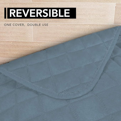 Easy-Going Sectional Couch Covers for Dogs L Shape Sofa Cover Reversible Sofa Slipcover Chaise Lounge Cover Furniture Protector Cover for Pets Dog Cat (42 x 52 inches, Light Blue/Light Blue)