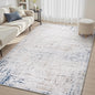 4 x 6 Area Rugs for Living Room, Machine Washable Non Slip Rug Ultra Soft Low Pile Indoor Carpet Modern Abstract Rugs for Bedroom Office Room Dining Room Beside, Blue/Grey