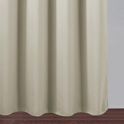 LEMOMO Light Beige Thermal Blackout Curtains/38 x 63 Inch/Set of 2 Panels Room Darkening Curtains for Bedroom