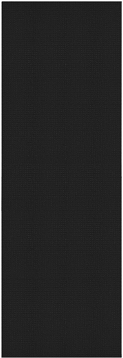 KOZYFLY Runners for Hallways 3x10 ft Washable Kitchen Runner Non Slip Rubber Backed Hallway Rugs Cotton Entryway Runner Rug Floor Carpet for Indoor Hall, Backdoor, Kitchen, Black/Dark Grey