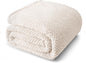 Whale Flotilla King Size Fuzzy Fleece Blanket for Bed, 90x104 Inch Fluffy Warm Soft Jacquard Blankets for All Season, Lightweight and Cozy, Ivory
