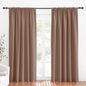 RYB HOME Large Blackout Curtains for Bedroom 84 inches Long 2 Panels Set, Privacy Thermal Insultaed Sunlignt Heat Blocking Drapes for Sliding Patio Door, Width 70 by Length 84, Mocha