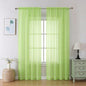 Aiyufeng Lime Sheer Curtains 84 Inches Long 2 Panels Set for Living Room, Light Filtering Window Sheer Drapes for Bedroom, Each 42" W x 84" L