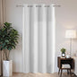 Joydeco Blackout Patio Sliding Door Curtains 84 Inches Long, Grommet Privacy Room Divider Curtains, Extra Wide Thermal Blackout Drapes for Bedroom Living Room (Greyish White, 60Wx84L, 1 Panel)