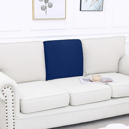 Smiry Printed Couch Cushion Covers, Stretch Soft Couch Covers for Sofa, Washable Non-Slip Sofa Slipcover Furniture Protector for Indoor and Outdoor (Backrest M, Navy)