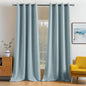 MIULEE Blackout Curtains 96 Inches Long for Bedroom Living Room Thermal Insulated Room Darkening Grommet Top Solid Light Blocking Drapery Set of 2 Window Panels Slate Blue