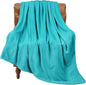 BEDELITE Fleece Blanket Teal Throw Blanket for Couch & Bed, Luxury Plush Cozy Fuzzy Blanket 50" x 70", Super Soft Warm Lightweight Fall Throw Blanket for Travel Camping