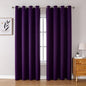 ChrisDowa Blackout Curtains 108 Inches Long 2 Panels Set for Living Room, Grommet Thermal Insulated Room Darkening Curtains for Bedroom (Royal Purple, 52 x 108 Inch)