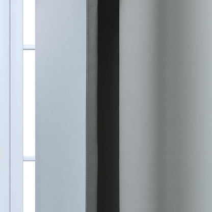 Yakamok Room Darkening Ombre Curtains 84 Inch Length, Grey and Greyish White Thermal Insulated Gradient Color Curtains,Light Blocking Grommet Window Drapes for Bedroom,62 Inch Width,2 Panels