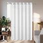 Joydeco Blackout Patio Sliding Door Curtains 108 Inches Long, Grommet Privacy Room Divider Curtains, Extra Wide Thermal Blackout Drapes for Bedroom Living Room (Pure White, 80Wx108L, 1 Panel)