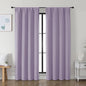 Simplebrand Ava Lilac Blackout Curtains for Bedroom 72 Inch Length 2 Panels Set, Privacy Thermal Insulated Rod Pocket Window Curtains for Patio French Door Front Door, W40 x L72 Inch, Lilac