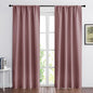 RYB HOME Blackout Curtains for Bedroom 84 inches Long 2 Panels Set, Privacy Thermal Insultaed Sunlignt Heat Blocking Drapes for Nursery Rental Room, Width 42 by Length 84, Dusty Rose