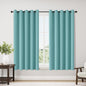 ChrisDowa Blackout Curtains 70 inches Wide for Bedroom - 2 Panels Set Extra Wide Grommet Thermal Insulated Room Darkening Curtains for Living Room (Aqua, 70 x 63 Inch)