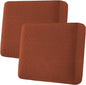 H.VERSAILTEX Super Stretch Individual Seat, Sofa Covers Couch, Cushion Covers Slipcover Sets Thick Jacquard Textured Twill Fabric (2 Piece Large Sofa Cushion Covers, Rust)