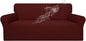 Easy-Going 100% Waterproof Couch Cover, Dual Waterproof Sofa Cover, Stretch Jacquard Sofa Slipcover, Leakproof Furniture Protector for Kids, Pets, Dog and Cat (Sofa, Wine)