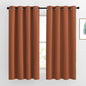 NICETOWN Room Darkening Curtains for Bedroom - Grommet Top Thermal Insulated Light Reducing Energy Saving Privacy Drapes for Nursery, Burnt Orange, 1 Pair, W52 x L63